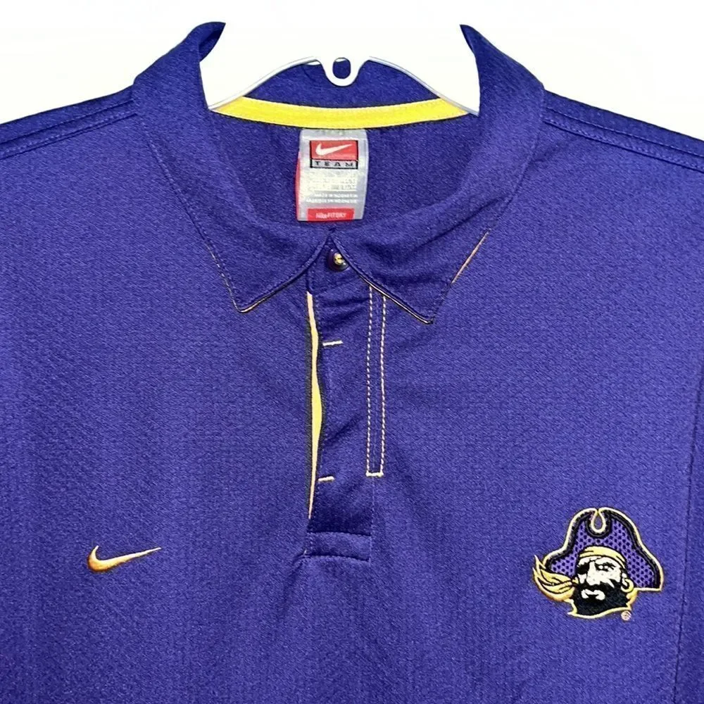 Nike ECU East carolina pirates golf tennis football basketball polo shirt XL